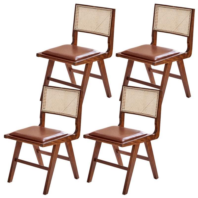 Contemporary Indoor Solid Wood King Louis Back Side Dining Chair