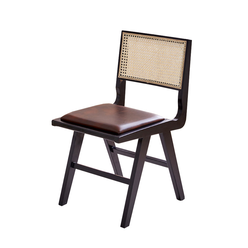 Contemporary Indoor Solid Wood King Louis Back Side Dining Chair