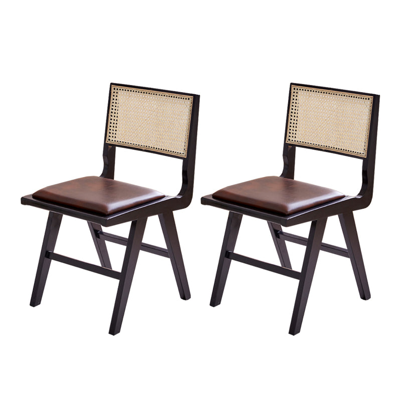 Contemporary Indoor Solid Wood King Louis Back Side Dining Chair
