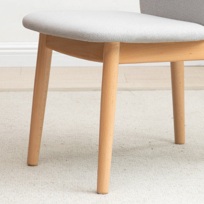 Contemporary Solid Back Wood Armless Dining Chairs(Set of 1/2/4/6/8)