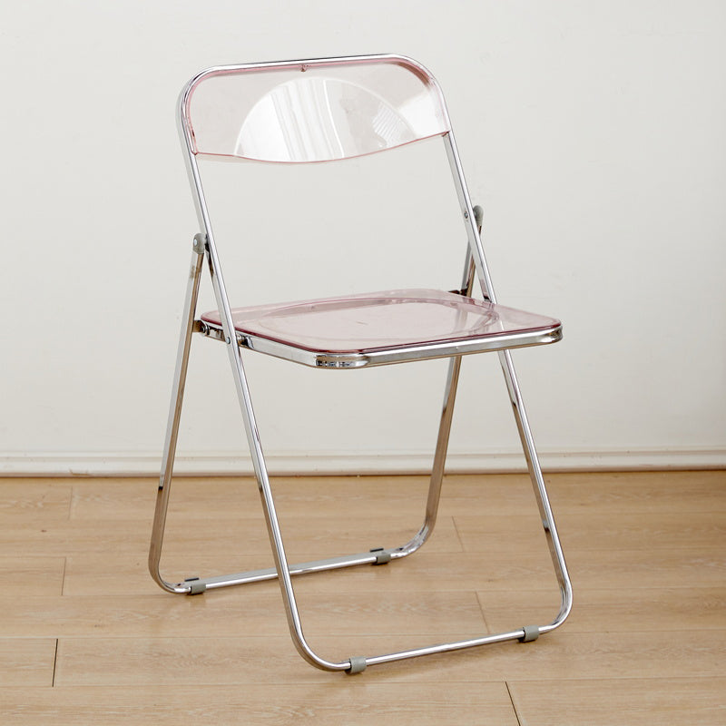 Contemporary Folding Open Back Metal Armless Dining Chairs(Set of 4/8)