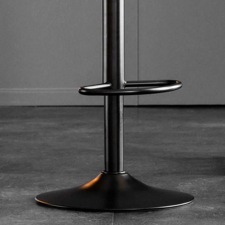 Contemporary Metal Legs Bar Stools Indoor Faux Leather Counter Chair