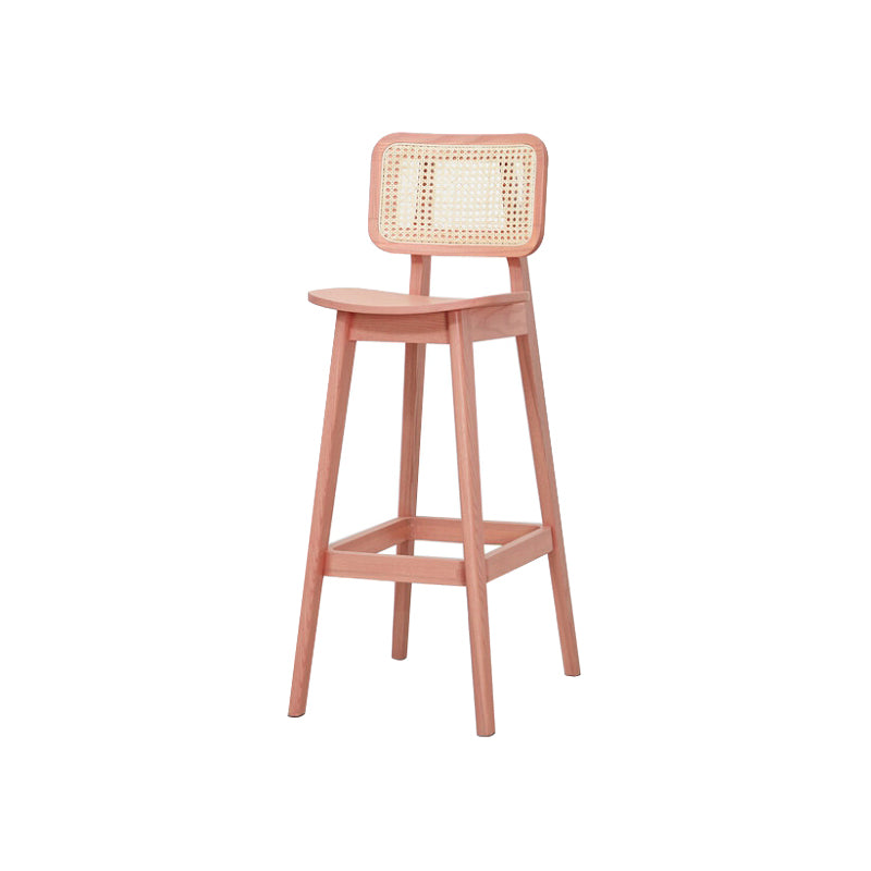 Solid Wood Stool Modern Style Counter and Bar Stool for Living Room