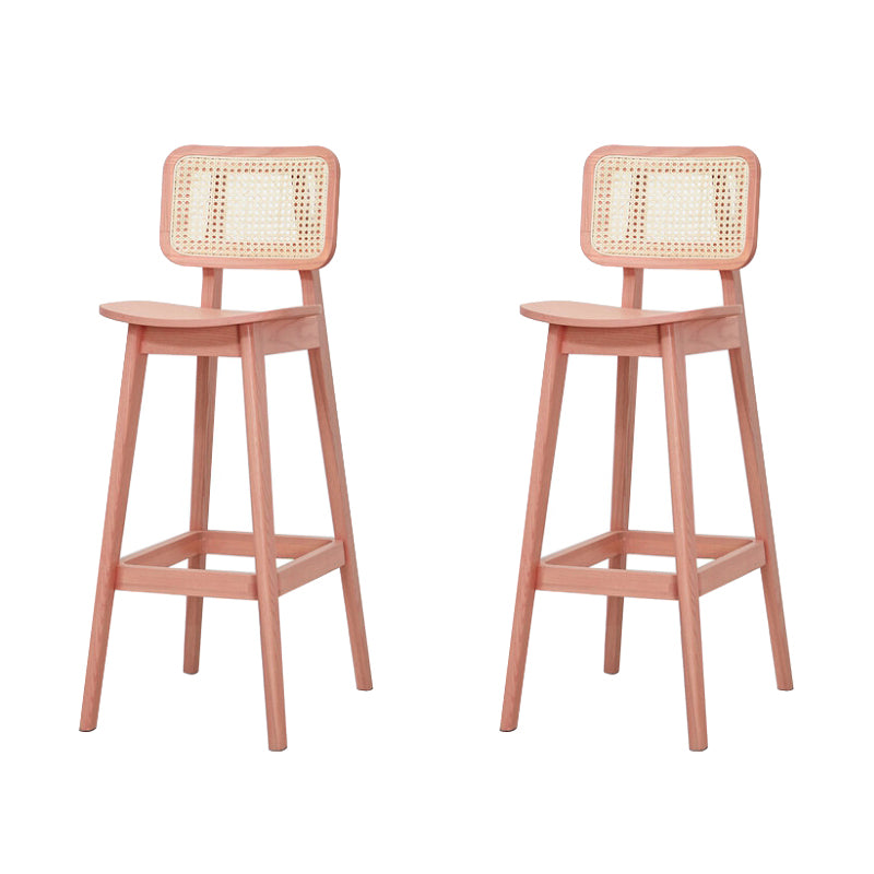 Solid Wood Stool Modern Style Counter and Bar Stool for Living Room