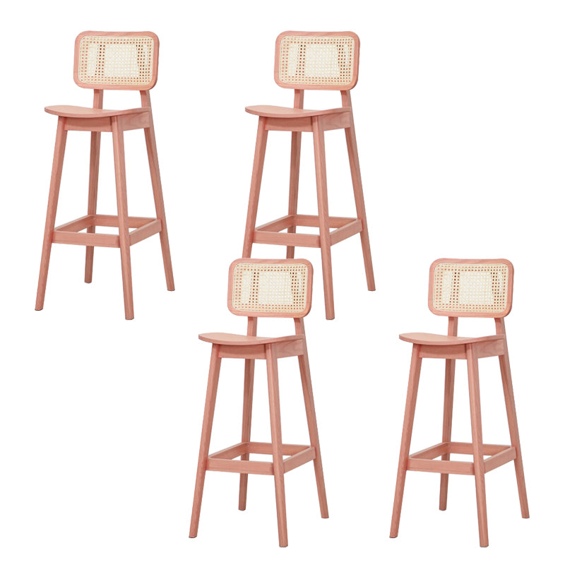 Solid Wood Stool Modern Style Counter and Bar Stool for Living Room