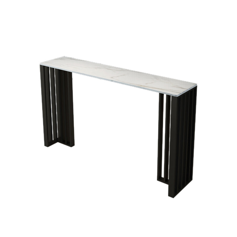 Modern Rectangle Sintered Stone Top Bar Table for Kitchen Dining Room