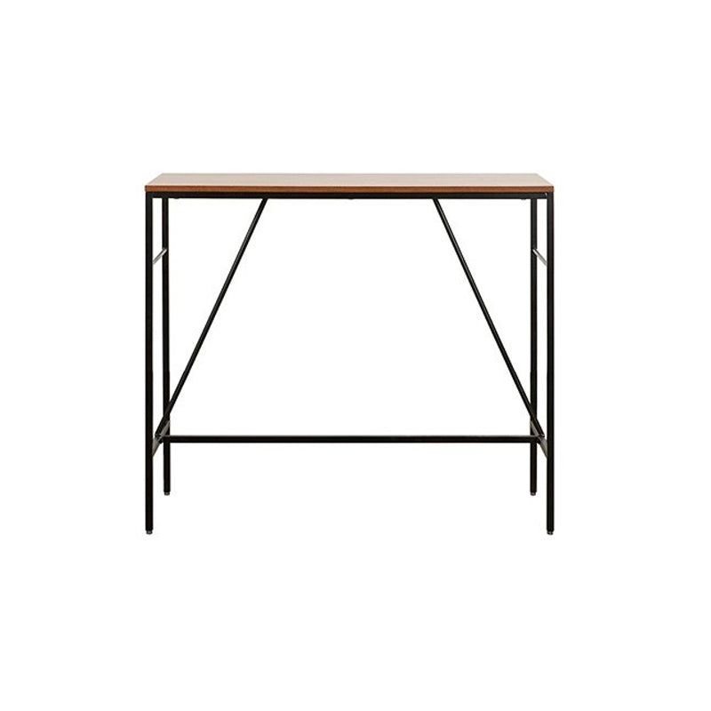 Contemporary Style Wood Rectangle Bar Stool Table for Living Room
