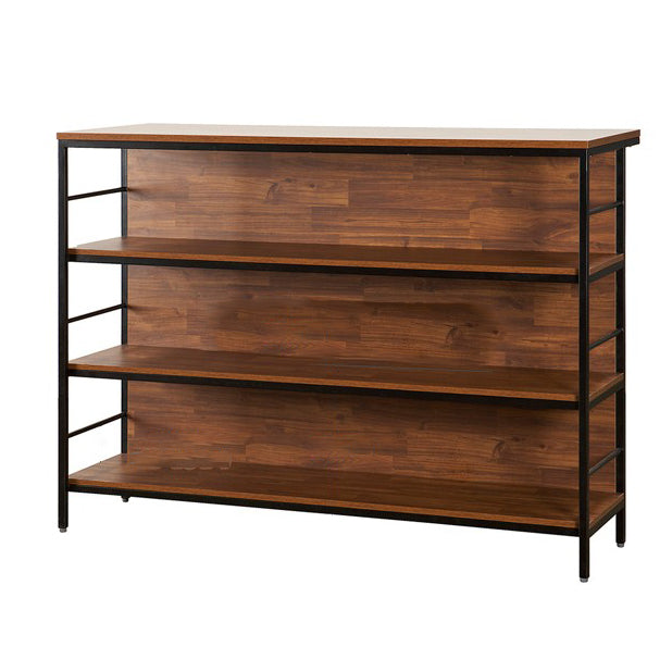 Contemporary Style Wood Rectangle Bar Stool Table for Living Room