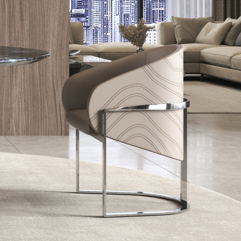 1/4/7 Pieces Stone Top Stainless Steel Base Dining Set for Home