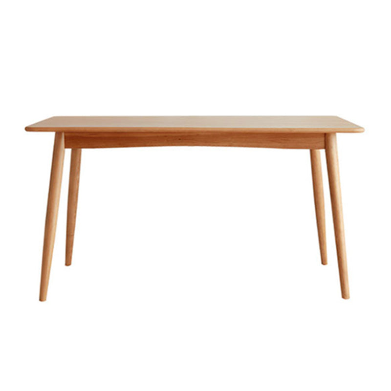 Modern Solid Wood Rectangular Space Saving Top Dining Table with 4 Legs