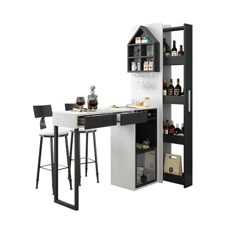 1/2/3 Pieces Counter Height Pub Set Rectangular for Living Room