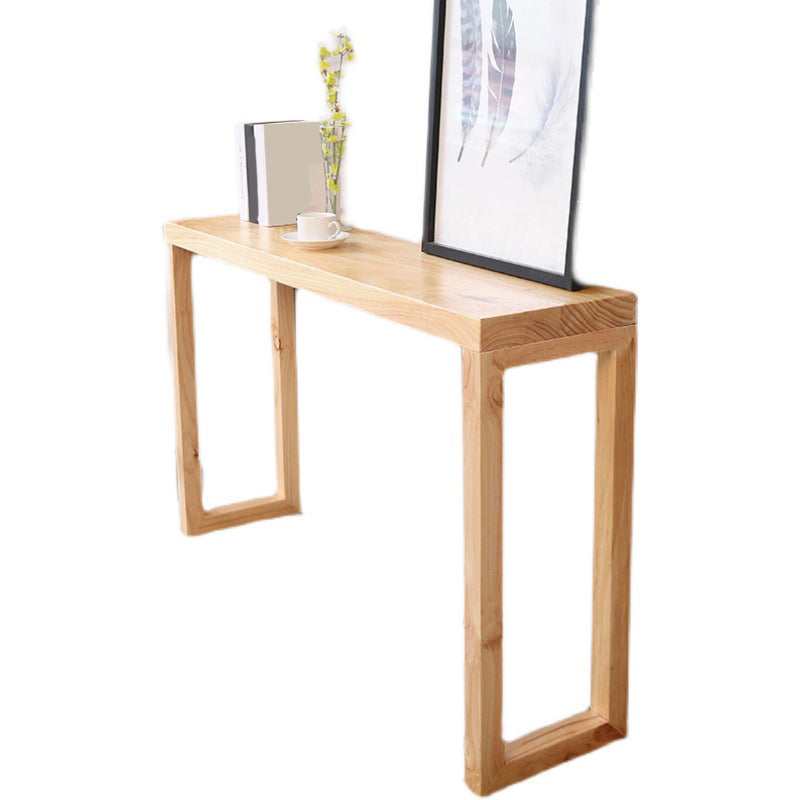 Contemporary Pine Sofa Console Table with Rectangle Shelf for Hall