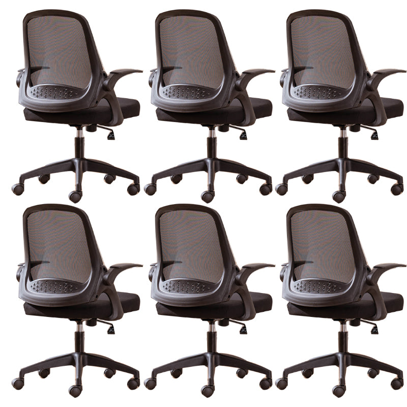 Modern Style Office Chair Adjustable Seat Height with Wheels