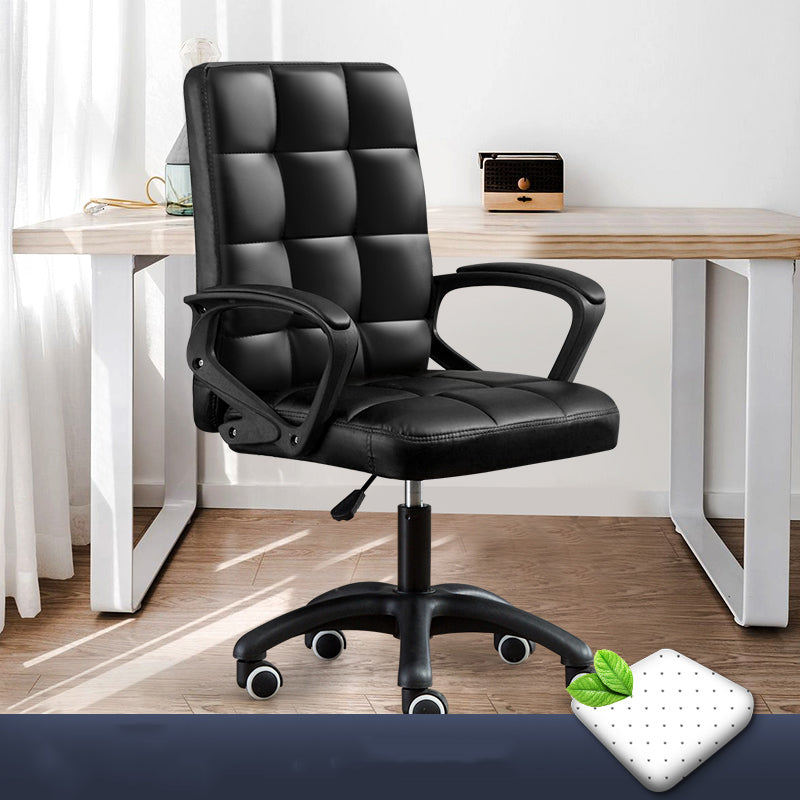 Modern Slide Office Chair Adjustable Seat Height with Wheels