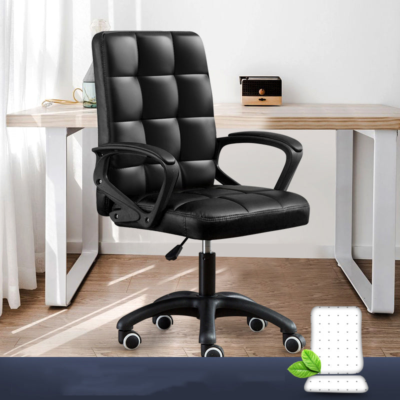 Modern Slide Office Chair Adjustable Seat Height with Wheels