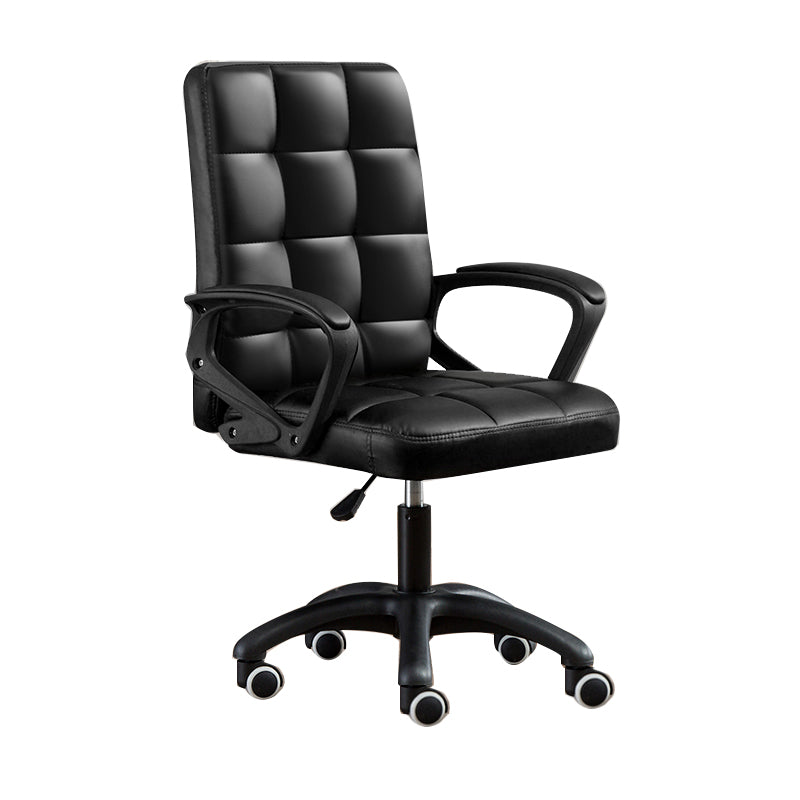 Modern Slide Office Chair Adjustable Seat Height with Wheels