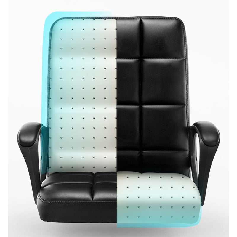 Modern Slide Office Chair Adjustable Seat Height with Wheels