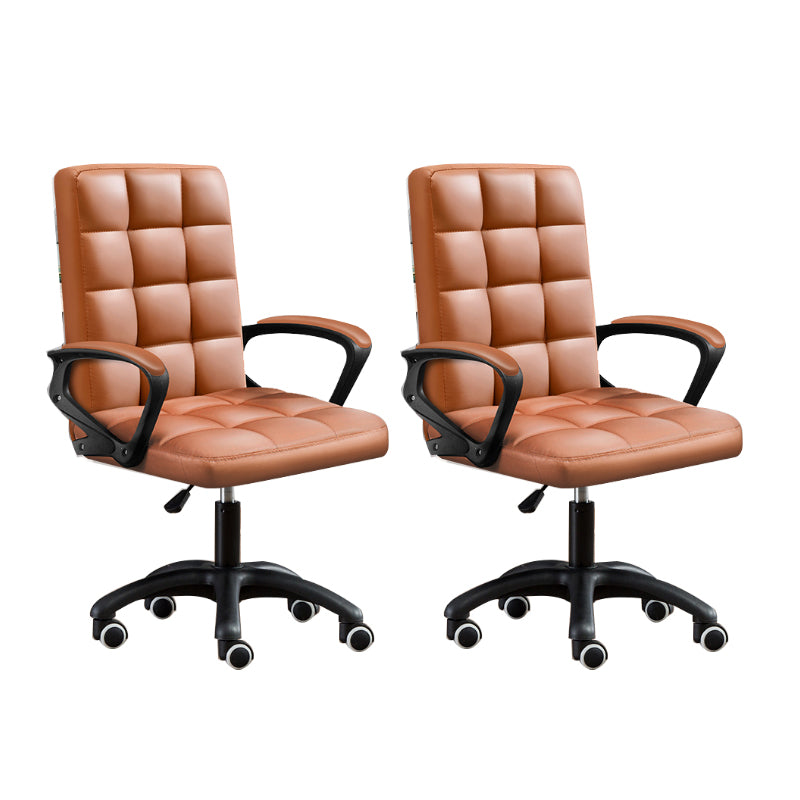 Modern Slide Office Chair Adjustable Seat Height with Wheels