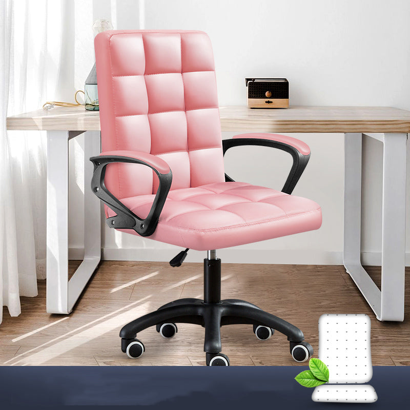 Modern Slide Office Chair Adjustable Seat Height with Wheels