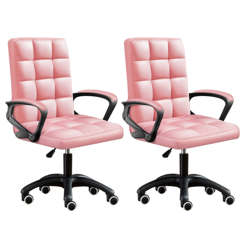 Modern Slide Office Chair Adjustable Seat Height with Wheels