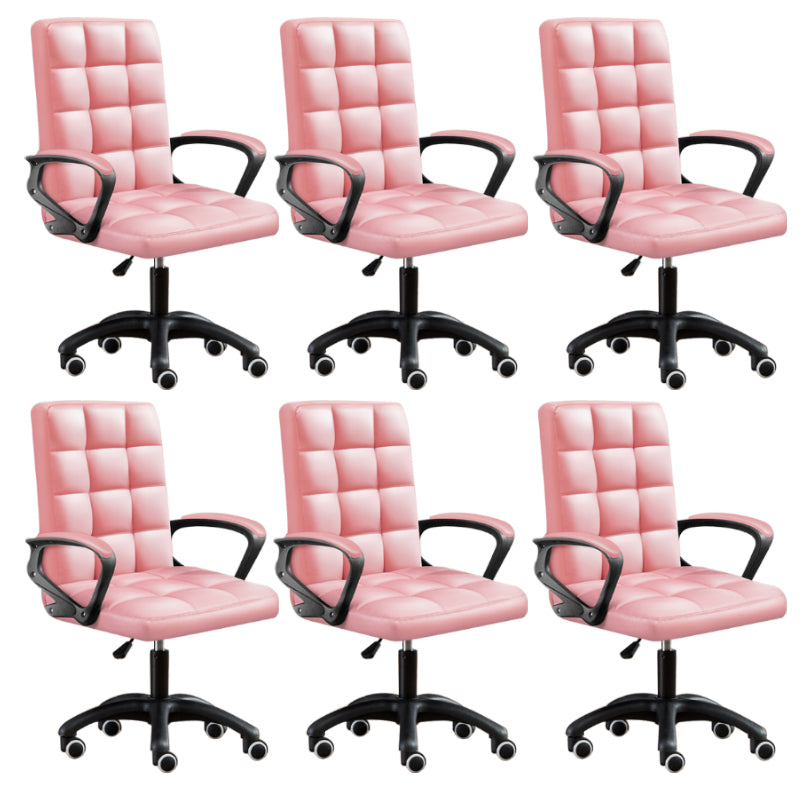Modern Slide Office Chair Adjustable Seat Height with Wheels