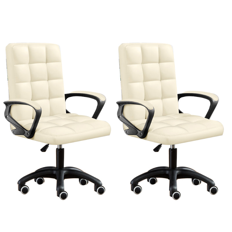 Modern Slide Office Chair Adjustable Seat Height with Wheels