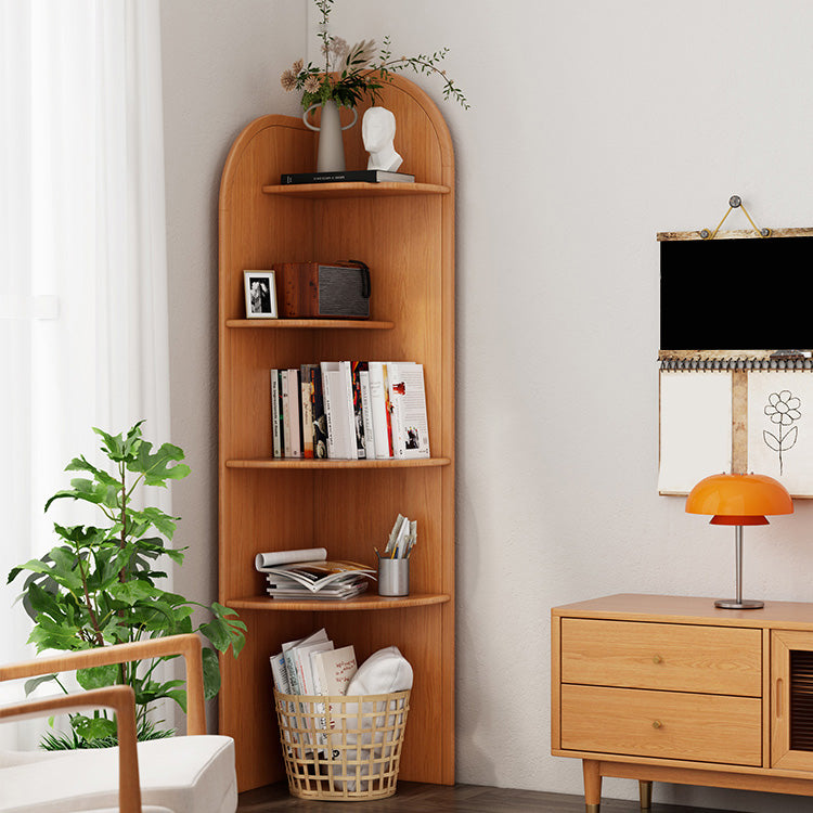 Scandinavian Closed Back Shelf Bookcase with 4 Shelves for Home Office