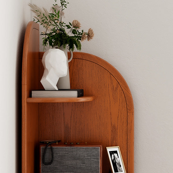 Scandinavian Closed Back Shelf Bookcase with 4 Shelves for Home Office