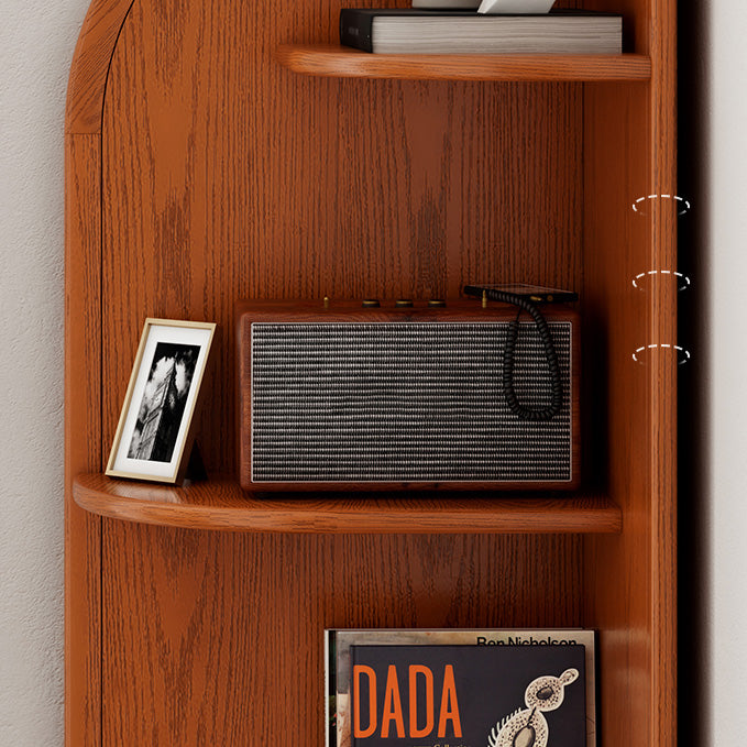 Scandinavian Closed Back Shelf Bookcase with 4 Shelves for Home Office