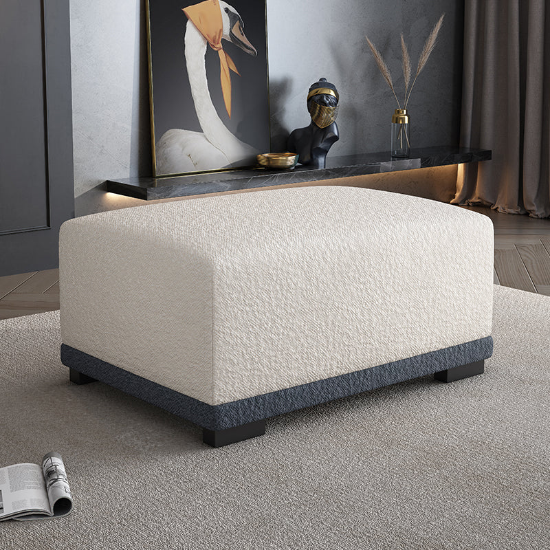 Rectangular Contemporary Ottoman Bedroom Foot Stool without Legs