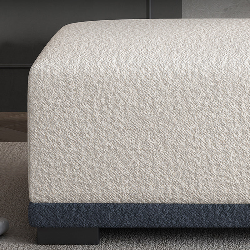 Rectangular Contemporary Ottoman Bedroom Foot Stool without Legs