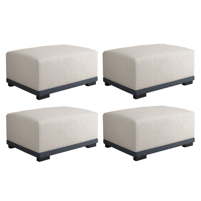 Rectangular Contemporary Ottoman Bedroom Foot Stool without Legs