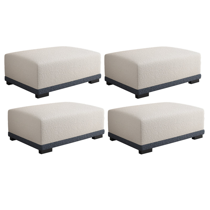 Rectangular Contemporary Ottoman Bedroom Foot Stool without Legs