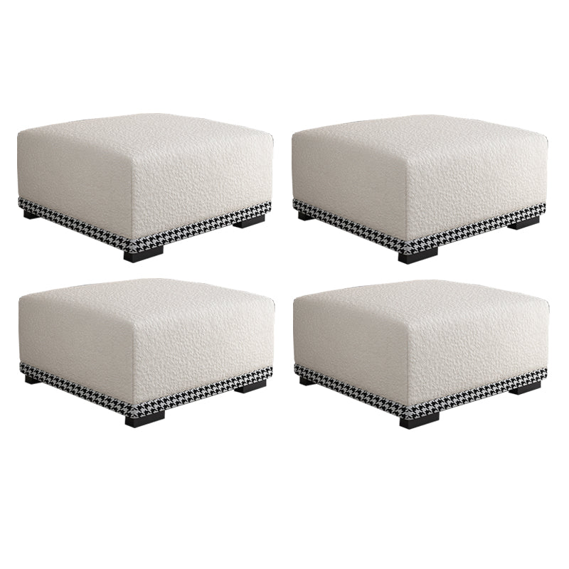 Rectangular Contemporary Ottoman Bedroom Foot Stool without Legs