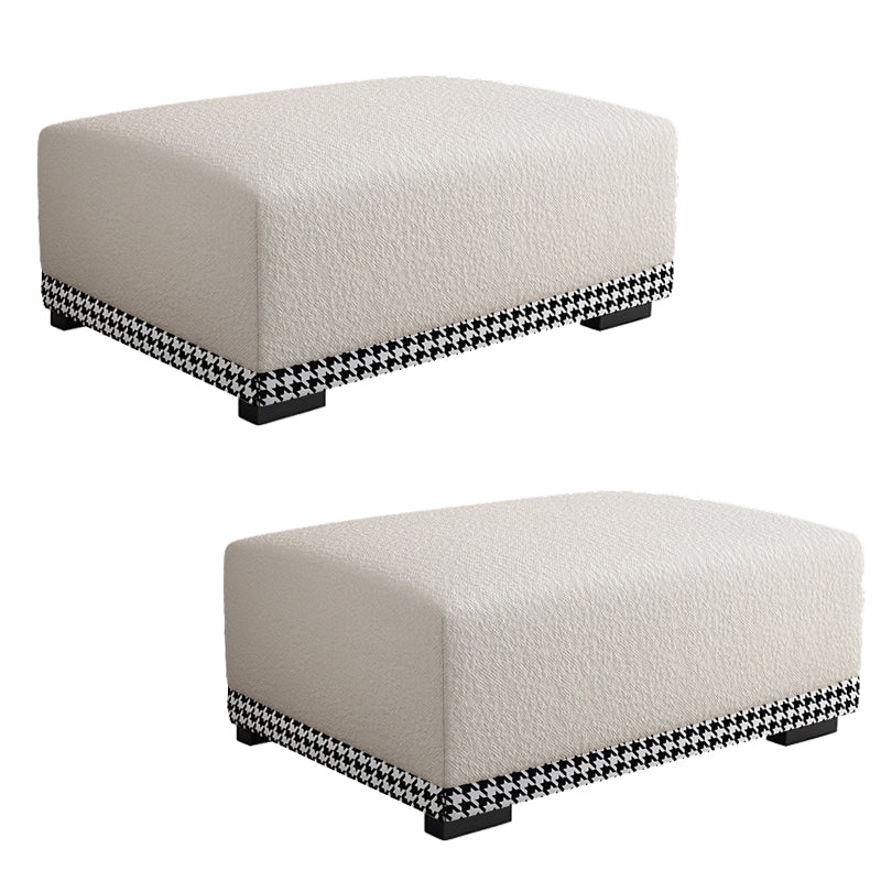 Rectangular Contemporary Ottoman Bedroom Foot Stool without Legs