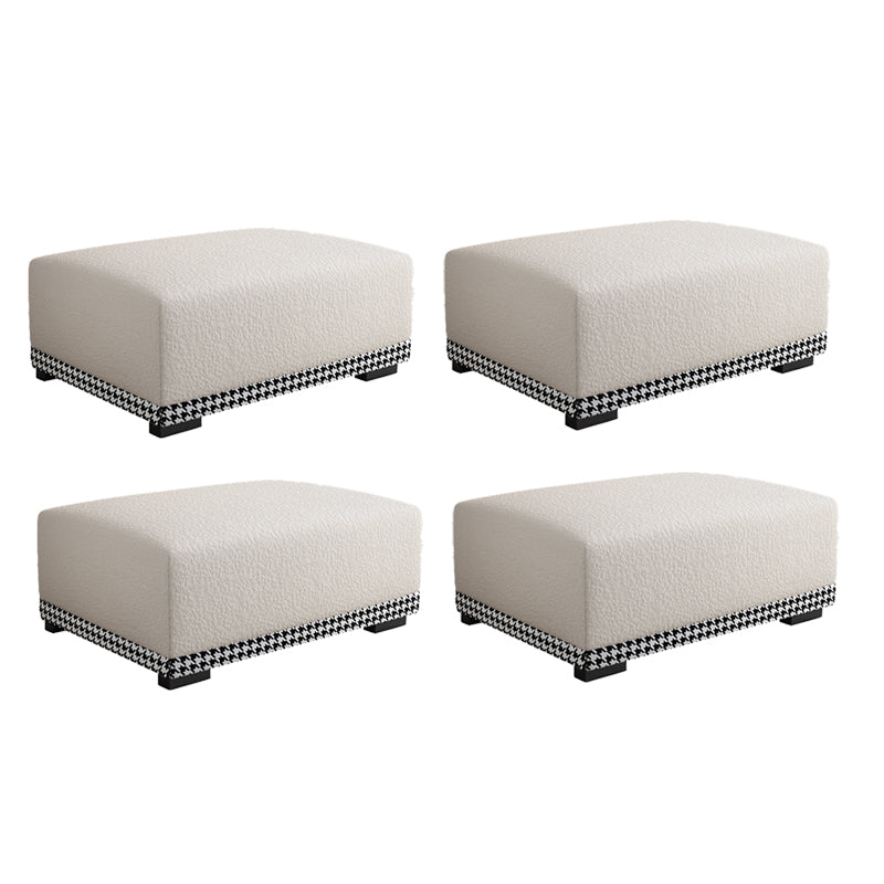 Rectangular Contemporary Ottoman Bedroom Foot Stool without Legs