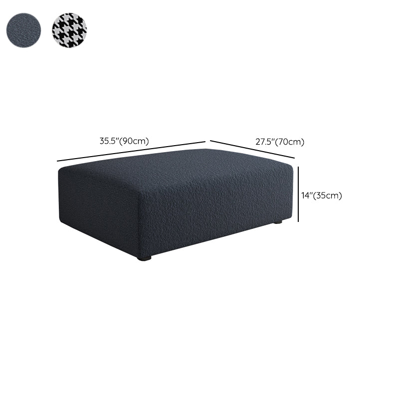 Rectangular Contemporary Ottoman Bedroom Foot Stool without Legs