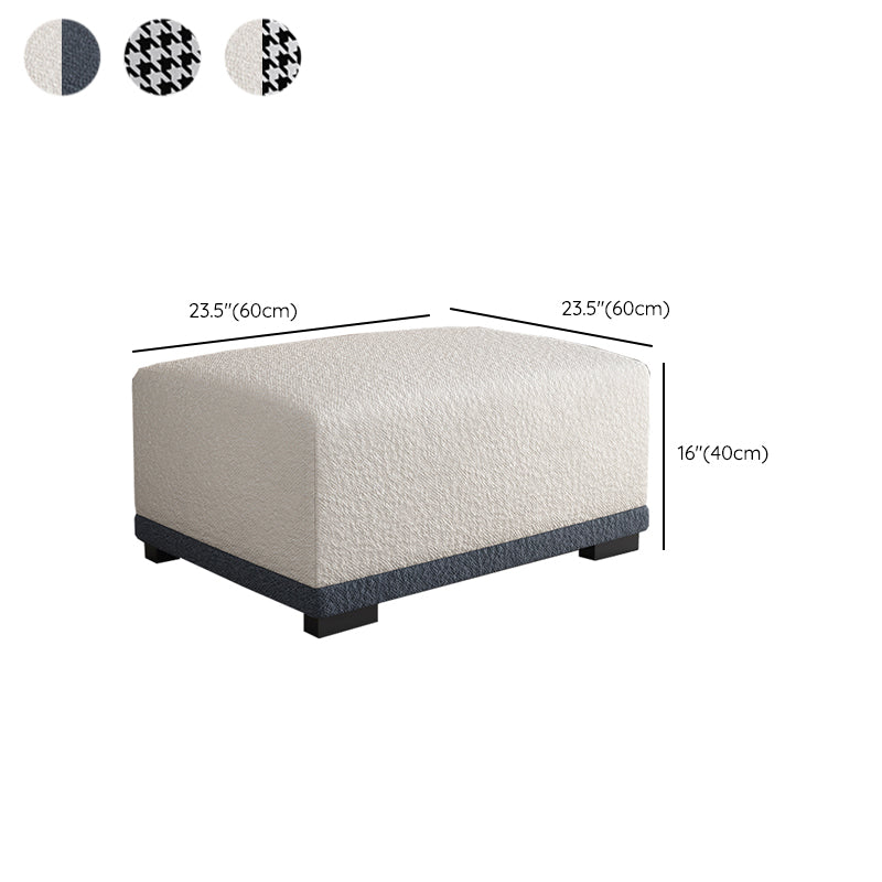 Rectangular Contemporary Ottoman Bedroom Foot Stool without Legs