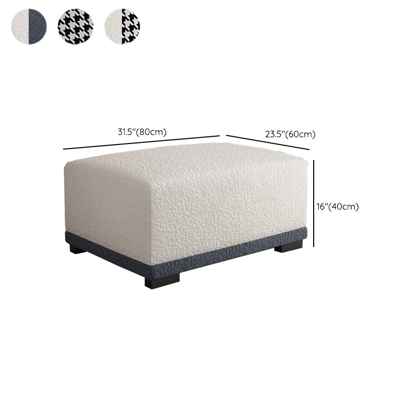 Rectangular Contemporary Ottoman Bedroom Foot Stool without Legs