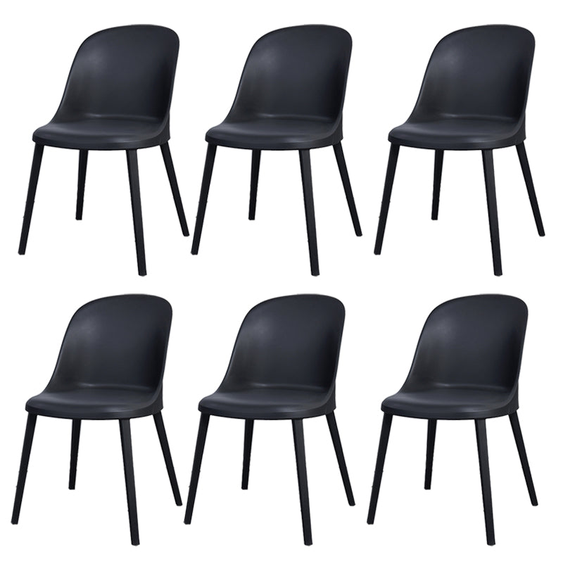 Modern Simple Side Chair Plastic Frame Dining Chair for Dining Room