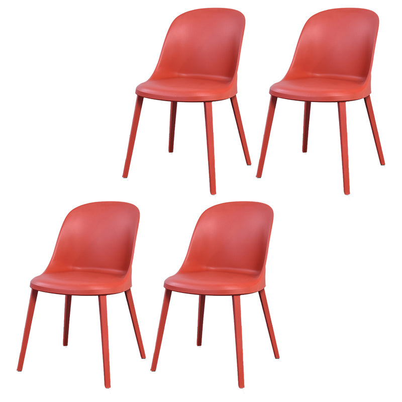 Modern Simple Side Chair Plastic Frame Dining Chair for Dining Room