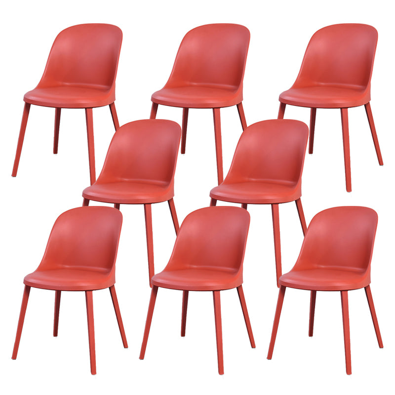 Modern Simple Side Chair Plastic Frame Dining Chair for Dining Room