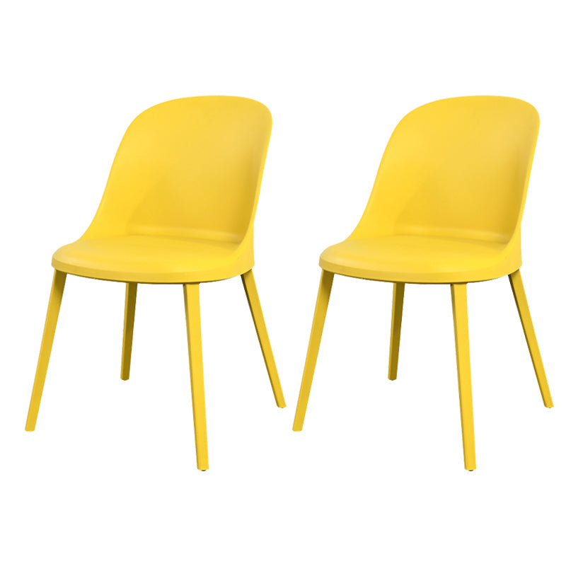 Modern Simple Side Chair Plastic Frame Dining Chair for Dining Room