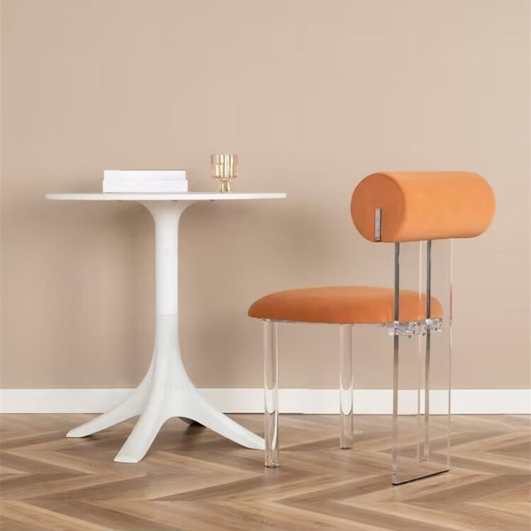 Contemporary Upholstered and Plastic Armless Dining and Accent Chairs