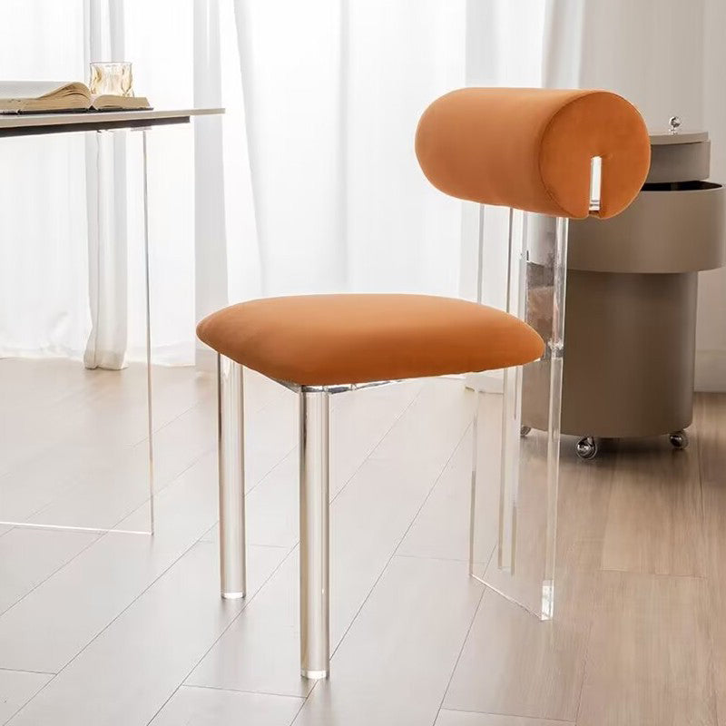 Contemporary Upholstered and Plastic Armless Dining and Accent Chairs
