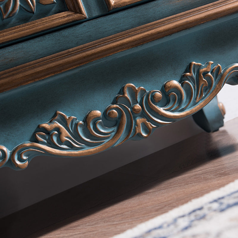 Traditional Wooden Storage Chest Home Vertical Chest with 3 Drawers