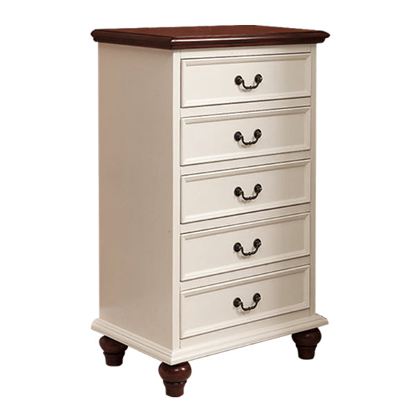 Bedroom Traditional Wooden Storage Chest Vertical Chest with Drawers