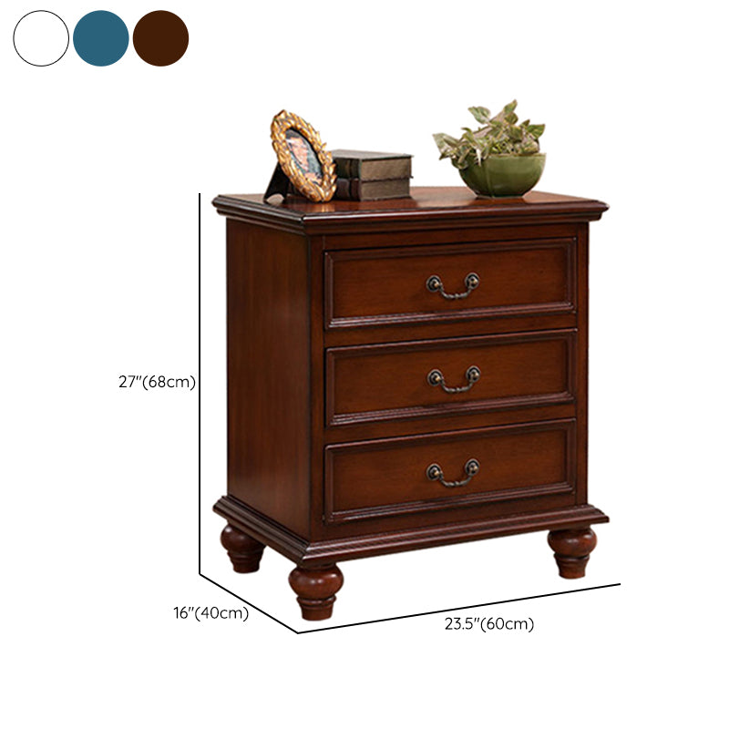 Bedroom Traditional Wooden Storage Chest Vertical Chest with Drawers