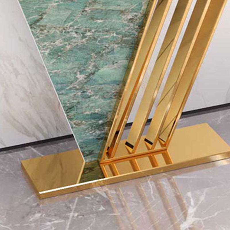 Glam Rectangle Console Sofa Table with Scratch Resistant Top for Hall