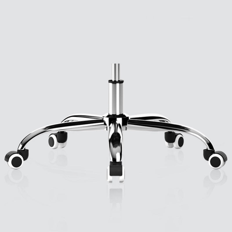 Modern Slide Black Office Chair Adjustable Seat Height Fixed Arms with Wheels